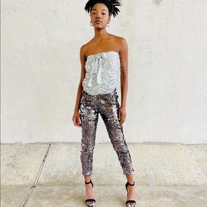 Pretty Little Thing Sequin Halter Top